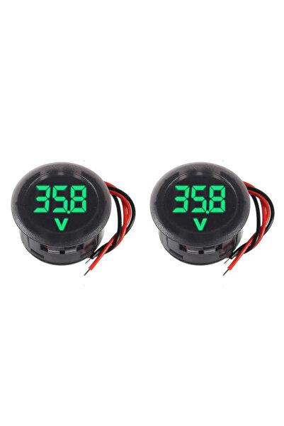 Choice green 2/4pcs DC 4-100V Car Voltage Gauge LED Digital Display 12V 24V W...