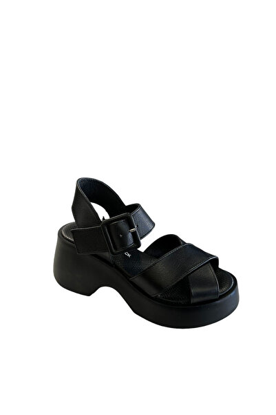 Castle Black 42627 Women's Genuine Leather Summer Shoes Black