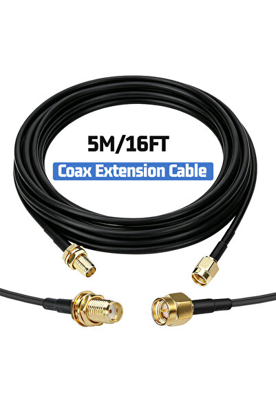 Choice1 5M ABBREE SMA Male to Female RG174 Coaxial Extension Cable 3M 5M 10M ...