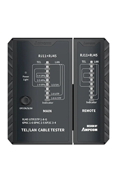 Choice black AMPCOM Network Cable Tester, RJ45 Networking Lan 8P8C POE Anti B...