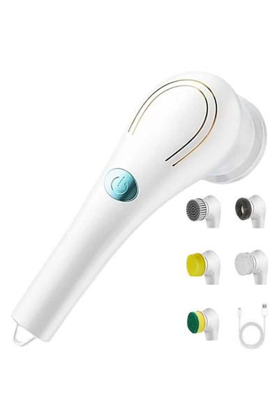 Choice WHITE Usb Rechargeable Kitchen Dishwashing Brush Sink Cleaner Bathroom...