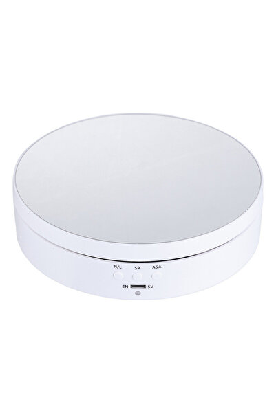 Choice 138MM White1 3 Speeds Electric Rotating Display Stand Mirror 360 Degre...