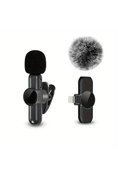 Choice 1in1 For iOS Wireless Lavalier Microphone With Windproof Cover Audio V...