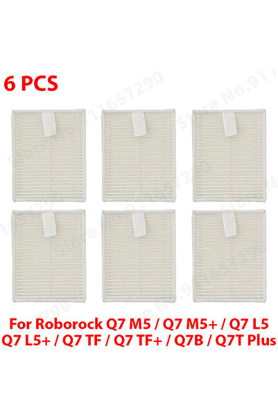 Choice6 roborock 6 PCS For ( Roborock Q7 M5 / Q7 M5+ / Q7 L5 / Q7 L5+ / Q7 TF...