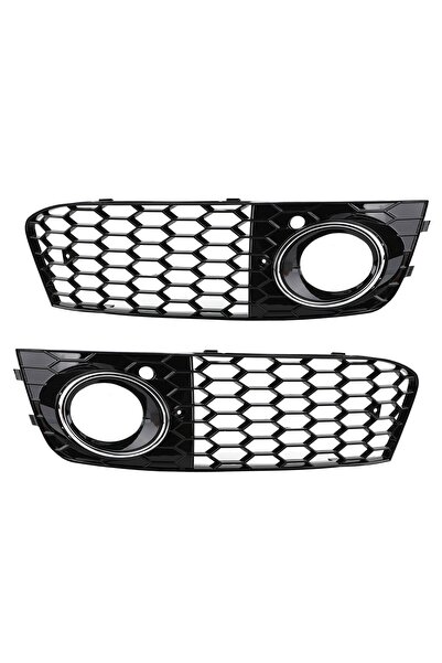 Choice B for Audi A4 B8 RS4 2009 2010 2011 2012 Honeycomb Mesh Fog Light Open...