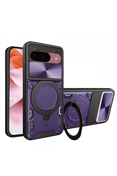 Google Husa pentru Pixel 9 / 9 Pro, Techsuit, CamGuard Pro, Mov