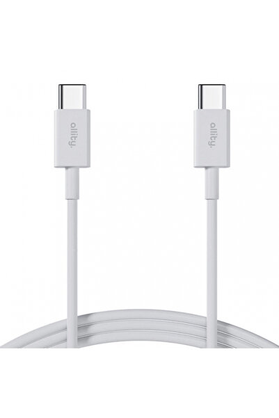 OEM Cablu Date si Incarcare USB-C - USB-C Allity. AUC-03, 100W, 1m, Alb