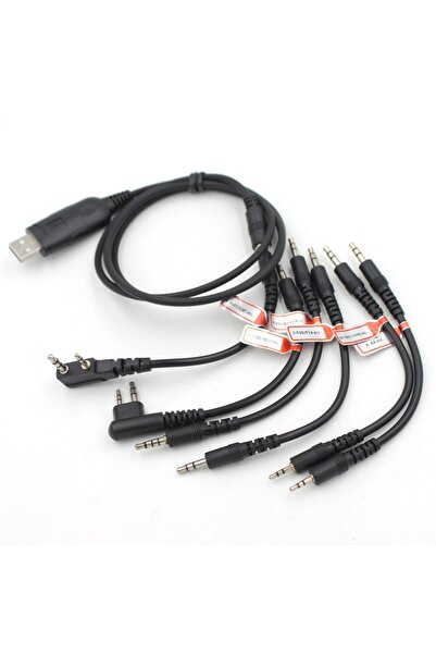 Çoklu Analog Telsiz Programlama Kablosu | Icom Motorola TYT Baofeng Yaesu Uyumlu USB Programlama