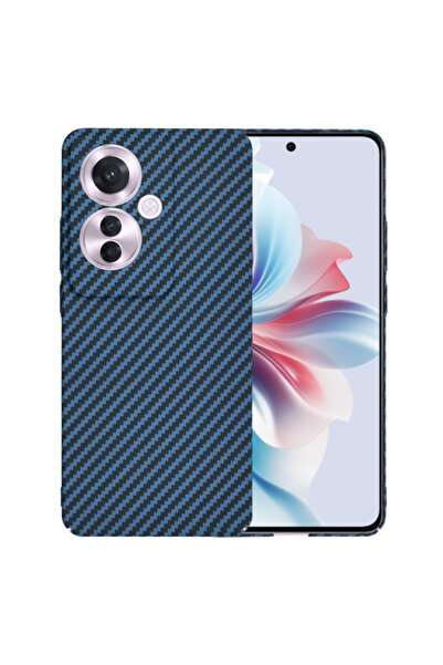 OPPO Husa pentru Reno11 F, Techsuit, Carbonite FiberShell, Turcoaz