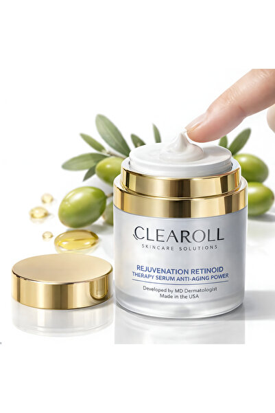 CLEAROLL Ser anti-îmbătrânire cu retinoid, reduce riduri, acneea, porii și il...
