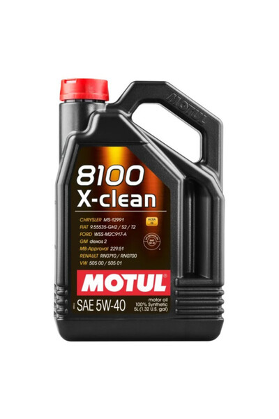 Motul 8100 X-clean 5W40 engine oil 5L
