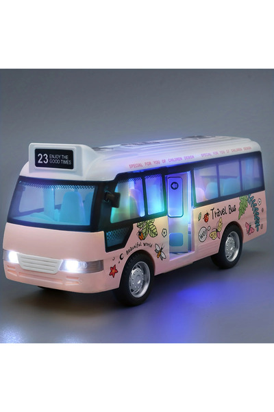Choice1 Opp bag School Bus Toys Cars Die Cast Plastic Little Cars City Bus Wi...
