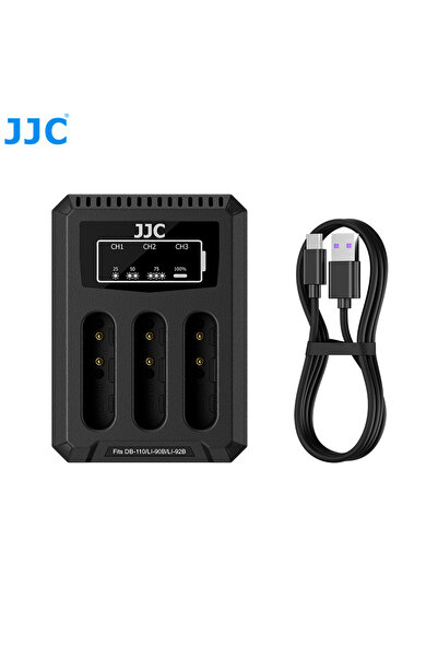 Choice شاحن بطارية كاميرا JJC أسود لكاميرات ريكو GR III وGR IIIx وGRIIIx وHDF...