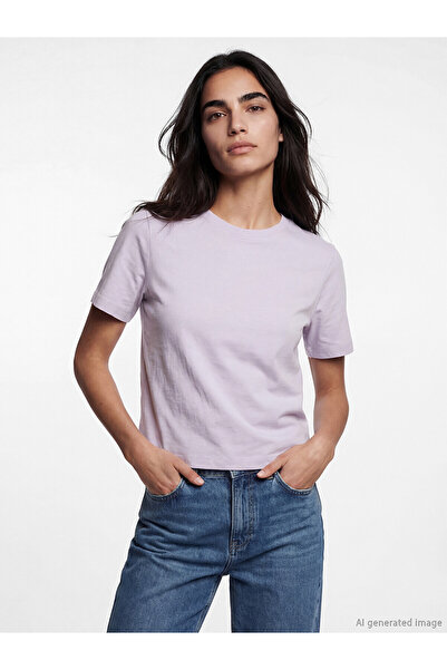LC Waikiki Alita city women's t-shirt with oval collar with a difference