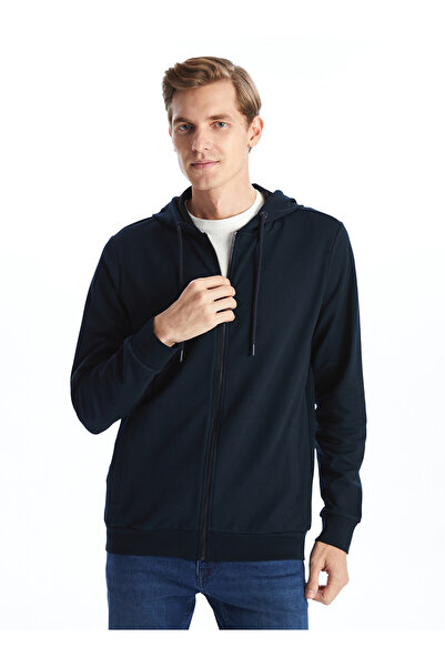 LC Waikiki Trendlucky with a Difference Hooded Long Sleeve Men's Zipper Sweat...