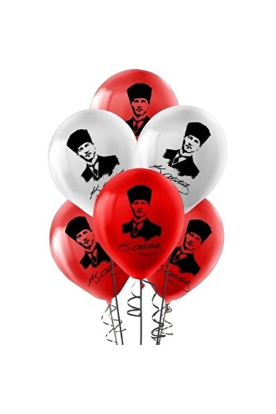Hilal Ticaret بالونات كيكا باستيل مطبوع 100pcs أتاتورك