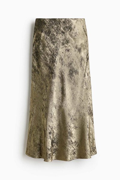 H&M Satin maxi skirt