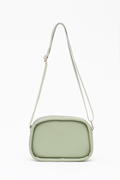 SHAKA Mint Green Shk62 Single Compartment Faux Leather Adjustable Strap Zippe...