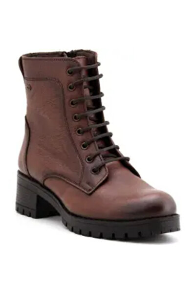 Castle Black Yldz-2680-1 Genuine Leather Women's Boots Brown