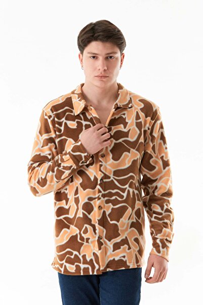 Fulla Moda Patterned Fleece Shirt