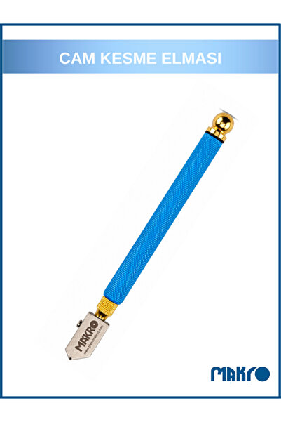 GLASSMAKRO Metal Saplı Cam Elması V10