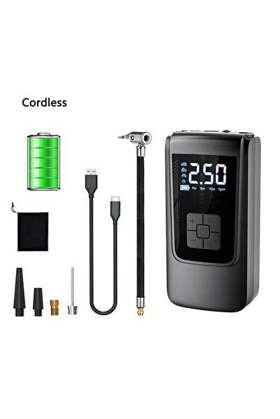 Choice Black Portable Air Compressor for Car Tires Fast Air Pump Tire Inflato...