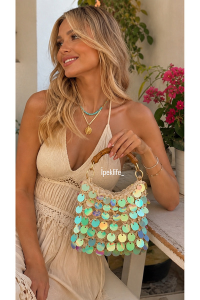 ipeklife Bag with Sequins Sparkle