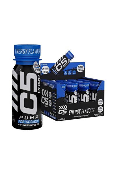 C5 PUMP Shot Pre - Workout, Caffeine - Free (Energy flavour Pack of 12) - Pre...