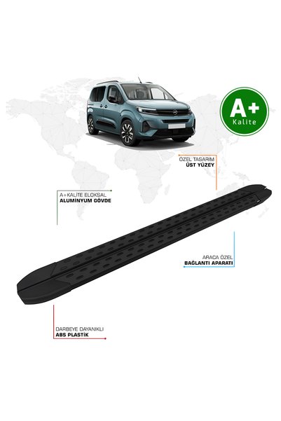 FA OTOMOTİV Opel Combo Yan Basamak Kısa Şasi 2024 Model ve Sonrası TrimLine S...