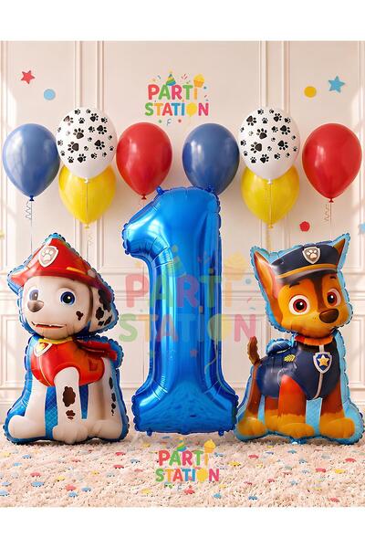 Parti Station Paw Patrol Balon Seti Paw Petrol 1 Yaş Balon Seti Paw Patrol Do...