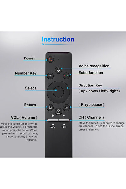 Choice جهاز تحكم عن بعد بديل 1266A Voice BN59-01266A لأجهزة التلفزيون الذكية،...