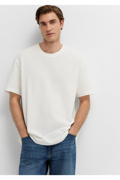 Mavi Ecru T-Shirt Loose Fit / Relaxed Comfortable Cut 0613510-70057