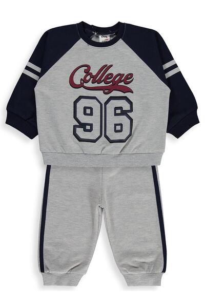 Civil Baby College Printed 6-18 Month Set - Navy Blue