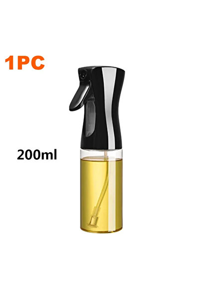 Choice4 200ml BLACK 200/300/500m LOil Spray Plastic Household Kitchen Oil Spr...