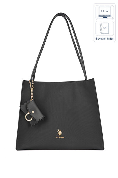 U.S. Polo Assn. حقيبة كتف نسائية سوداء Us26661