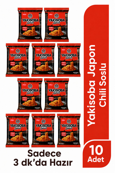 Nissin Noodles NİSSİN YAKİSOBA NOODLE CHILI SOS 84 GR*10