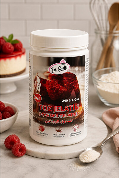 Dr. Gusto MEDIUM KATKI MADDESİ TOZ JELATİN-75 GR