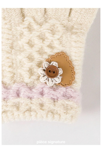 PIECE SIGNATURE 100% Acrylic Children's Gloves with Accessories (Age 3-6)