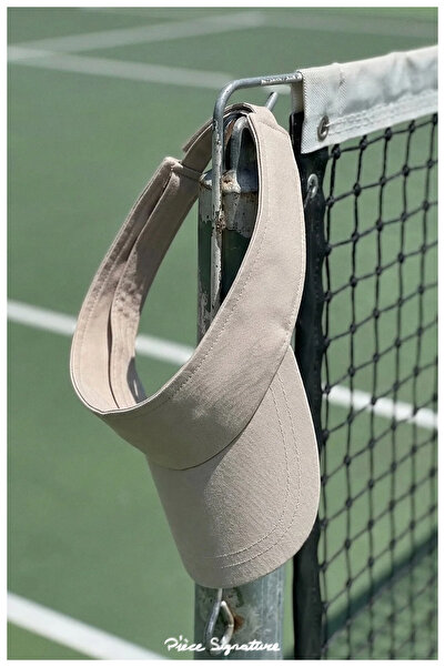 PIECE SIGNATURE 100% Cotton , Adjustable, Visor Sun Hat (Unisex)