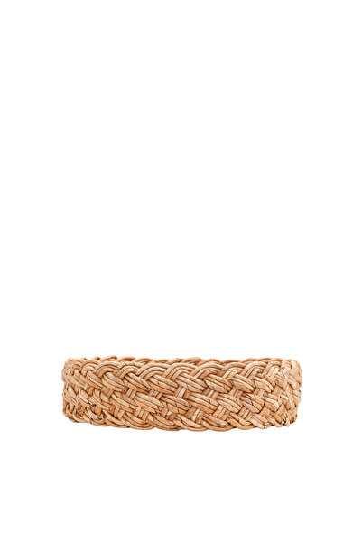 Yargıcı Muz Ağacı Yaprağı Yuvarlak Tepsi(45x12 Cm)