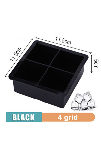 Choice3 4 grid- Black 4/6/8/15 Grid Big Ice Tray Mold Giant Jumbo Large Food ...