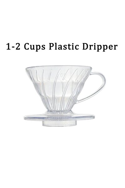 Choice 1-2cups Reusable Coffee Dripper Resin Coffee Filter for Pour Over Bari...