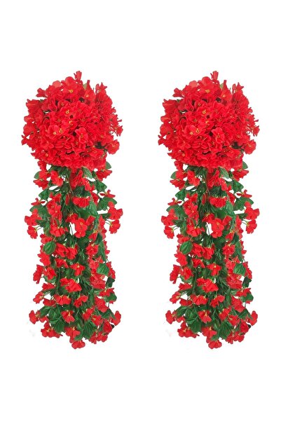 Choice Red 1PC Artificial Flowers Silk Violet Wall Hanging Wedding Scene Deco...
