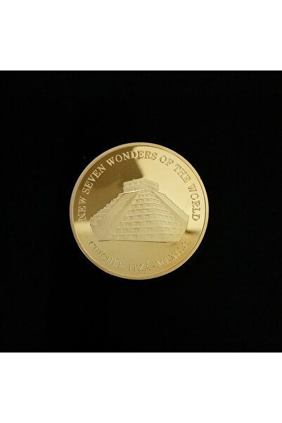 Choice6 E Seven Wonders of The World Coin Collection Gold-plated Commemorativ...