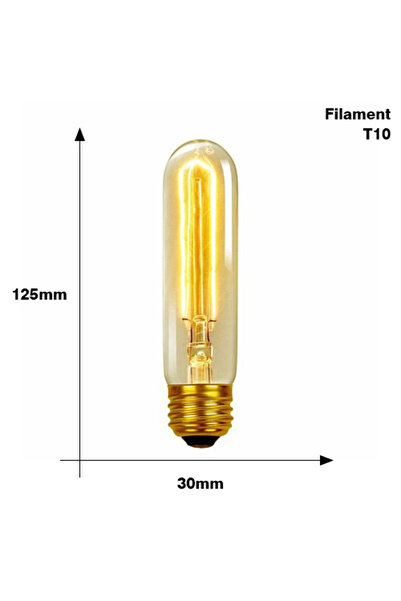 Choice E27 40W T10 filament 220V Retro Edison Bulb E27 220V 40W ST64 G80 G95 ...