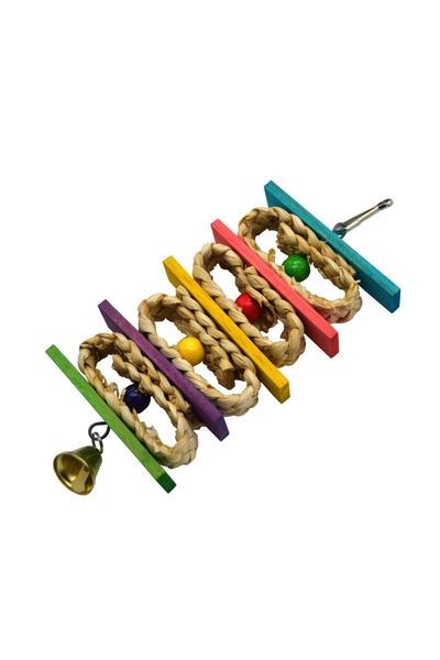 choice2 1pcs Cage Hanging Rope Bird Climbing Chewing Toys Multicolored Natura...