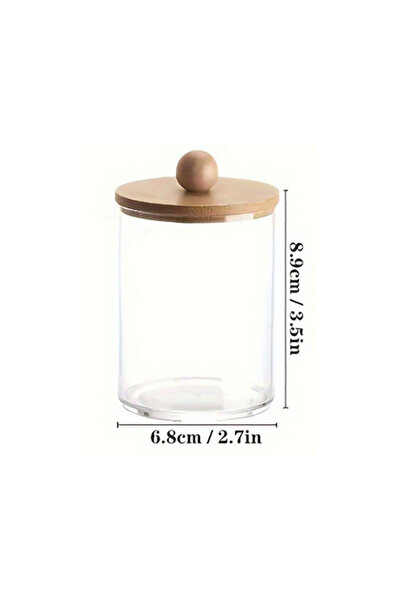 Choice 1 round shape 3-Piece Cotton Swab Holder Set, Bathroom Dispenser, Cott...