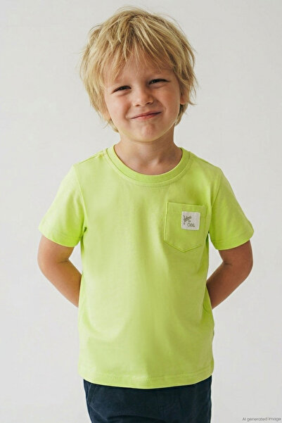 Breeze Boy's T-Shirt with Cool Lettering and Embroidered Pocket, Ages 1.5-5, ...
