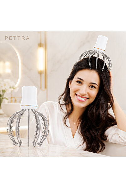PETTRA Aparat Electric pentru Masaj Capilar, Relaxare Instanta, Anti-Stres, A...