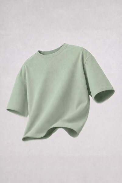 DeFacto Cotton Breathable Oversize Mint Green T-Shirt X3926Az26Au